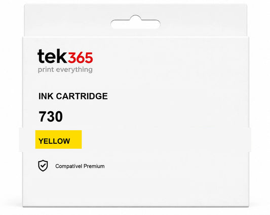 Cartucho de tinta compatível HP 730 Amarelo