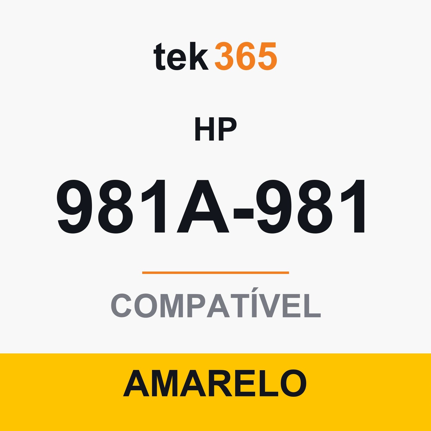Cartucho de Tinta Compativel HP 981A-981-YELLOW Amarelo