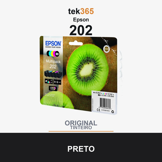 Cartucho de tinta original Epson 202 Pack de 5 Cartuchos de Tinta Originales - C13T02E74010 5 Colores