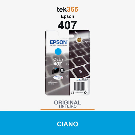 Cartucho de tinta original Epson 407 Ciano