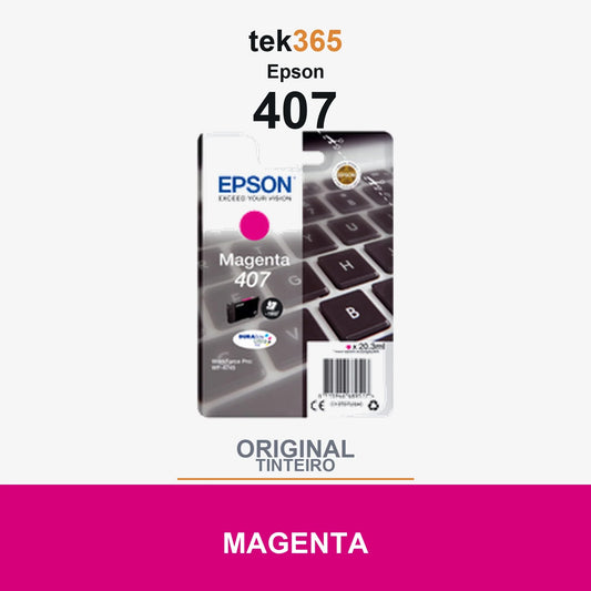 Cartucho de tinta original Epson 407 Magenta