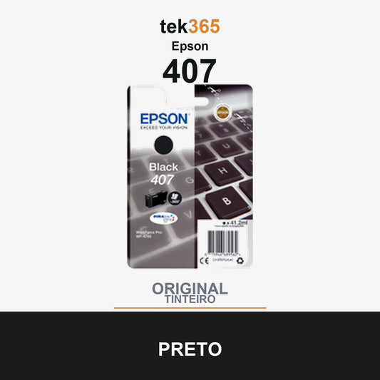 Cartucho de tinta original Epson 407 Preto