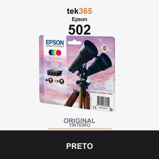 Pack de 4 de cartucho de tinta original Epson 502 4 Cores