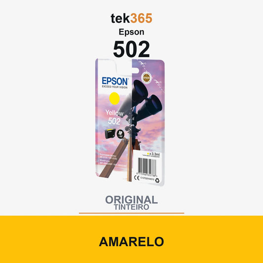 Cartucho de tinta original Epson 502 Amarelo
