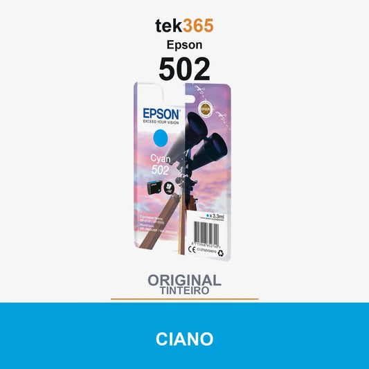 Cartucho de tinta original Epson 502 Ciano