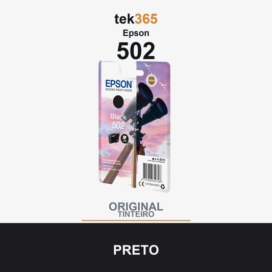 Cartucho de tinta original Epson 502 Preto