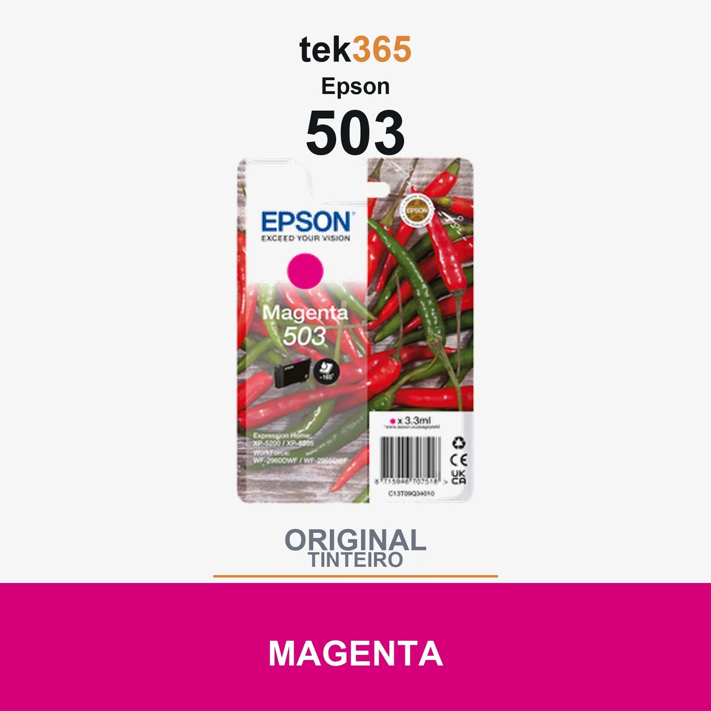 Cartucho de tinta original Epson 503 Magenta