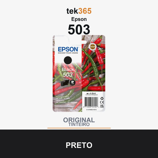 Cartucho de tinta original Epson 503 Preto