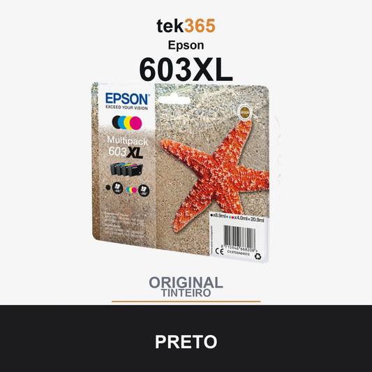 Pack de 4 de cartucho de tinta original Epson 603XL 4 Cores