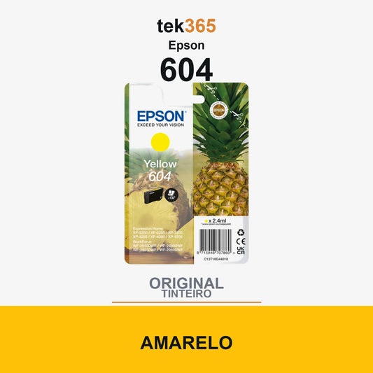 Cartucho de tinta original Epson 604 Amarelo