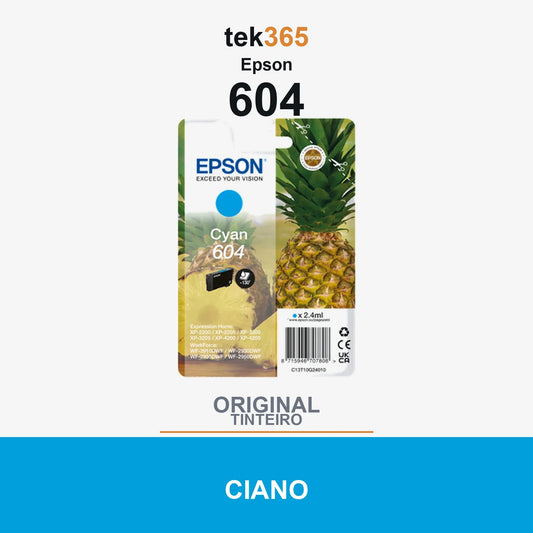 Cartucho de tinta original Epson 604 Ciano
