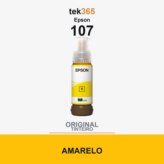 Garrafa de tinta original Epson 107 Amarelo