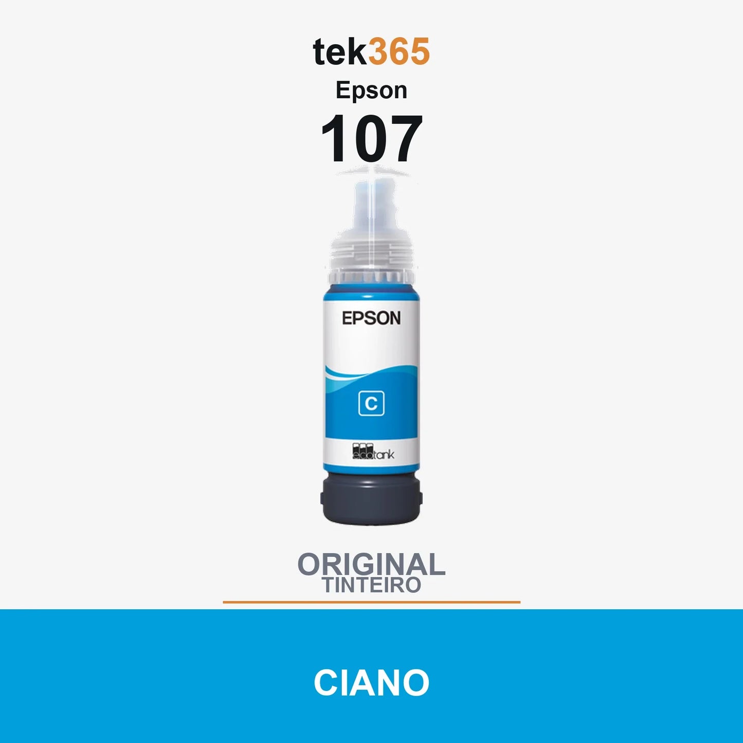 Garrafa de tinta original Epson 107 Ciano