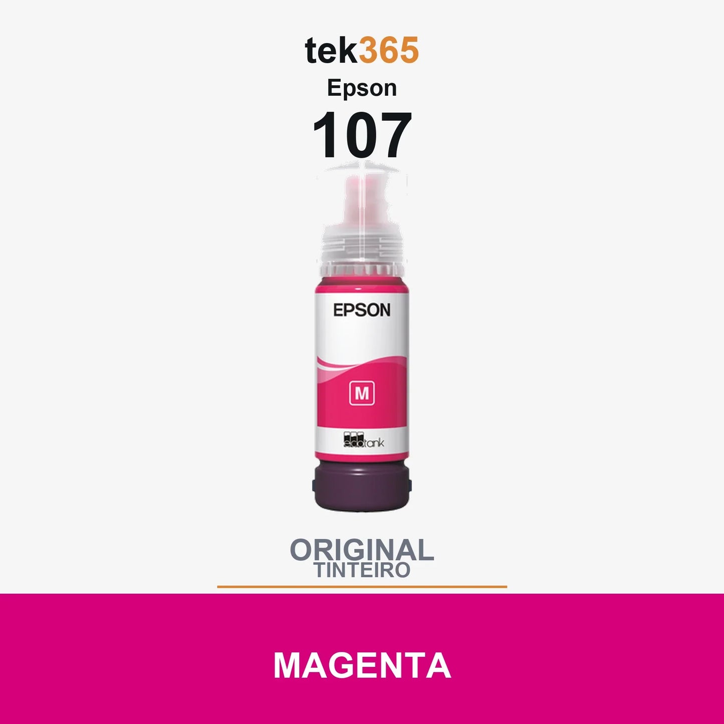 Garrafa de tinta original Epson 107 Magenta