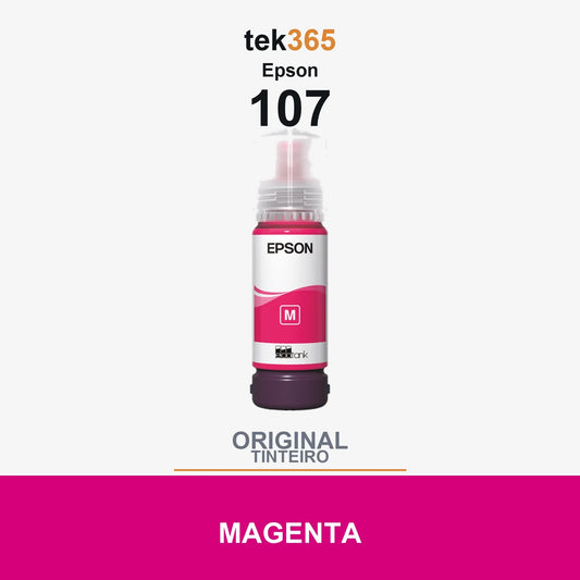 Garrafa de tinta original Epson 107 Magenta