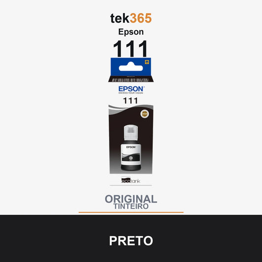 Garrafa de tinta original Epson 111 Preto