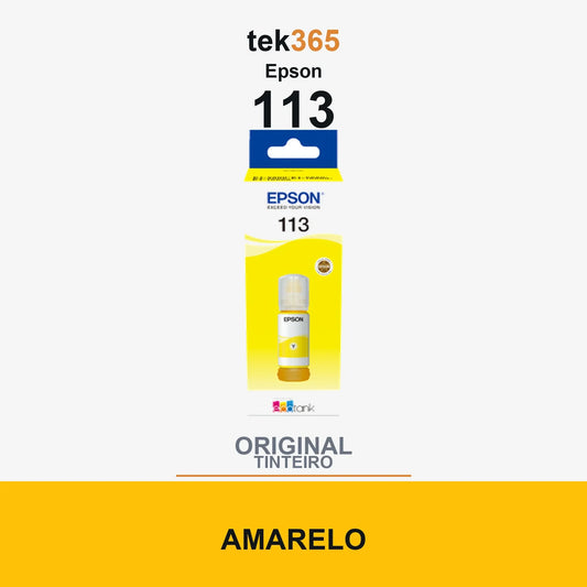 Garrafa de tinta original Epson 113 Amarelo