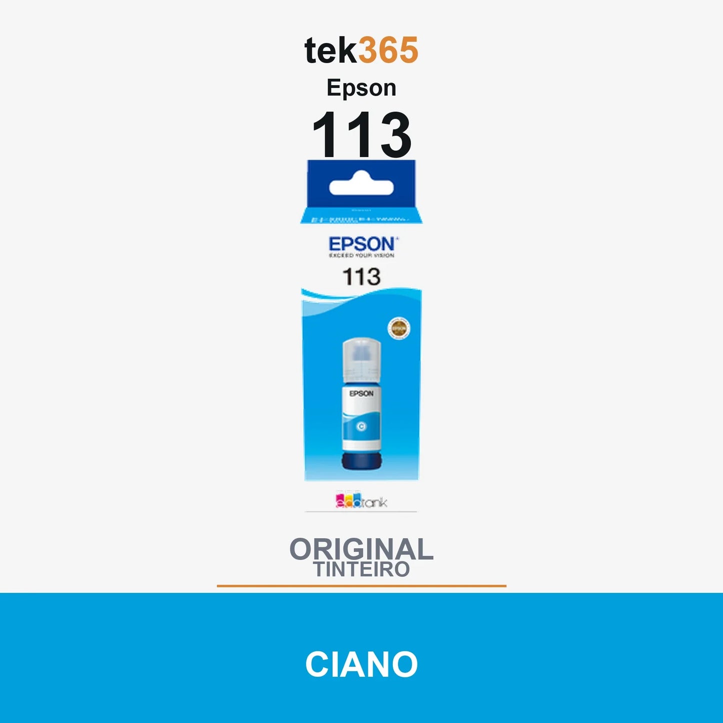 Garrafa de tinta original Epson 113 Ciano