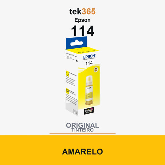 Garrafa de tinta original Epson 114 Amarelo