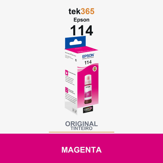 Garrafa de tinta original Epson 114 Magenta