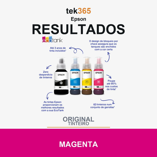 Garrafa de tinta original Epson 102 Magenta