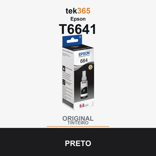 Garrafa de tinta original Epson T6641 Preto