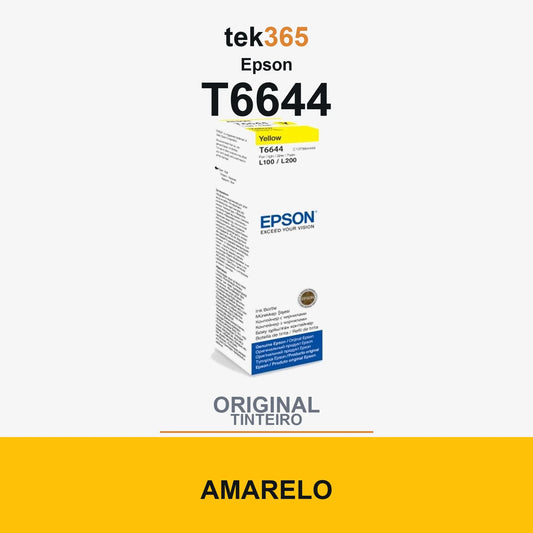 Garrafa de tinta original Epson T6644 Amarelo