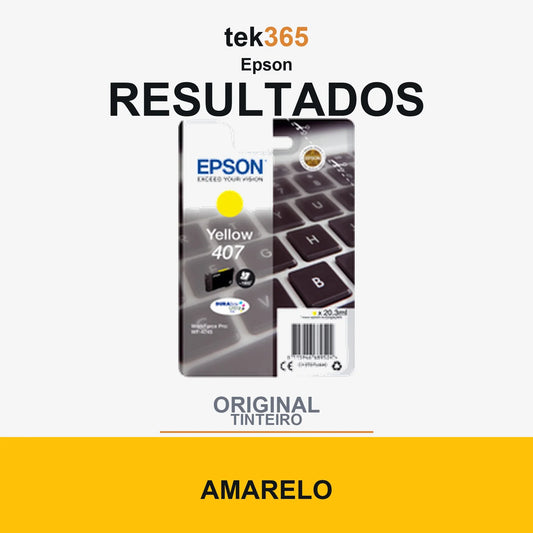 Cartucho de tinta original Epson 407 Amarelo