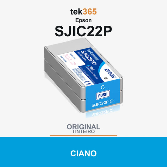 Cartucho de tinta original Epson SJIC22P Ciano