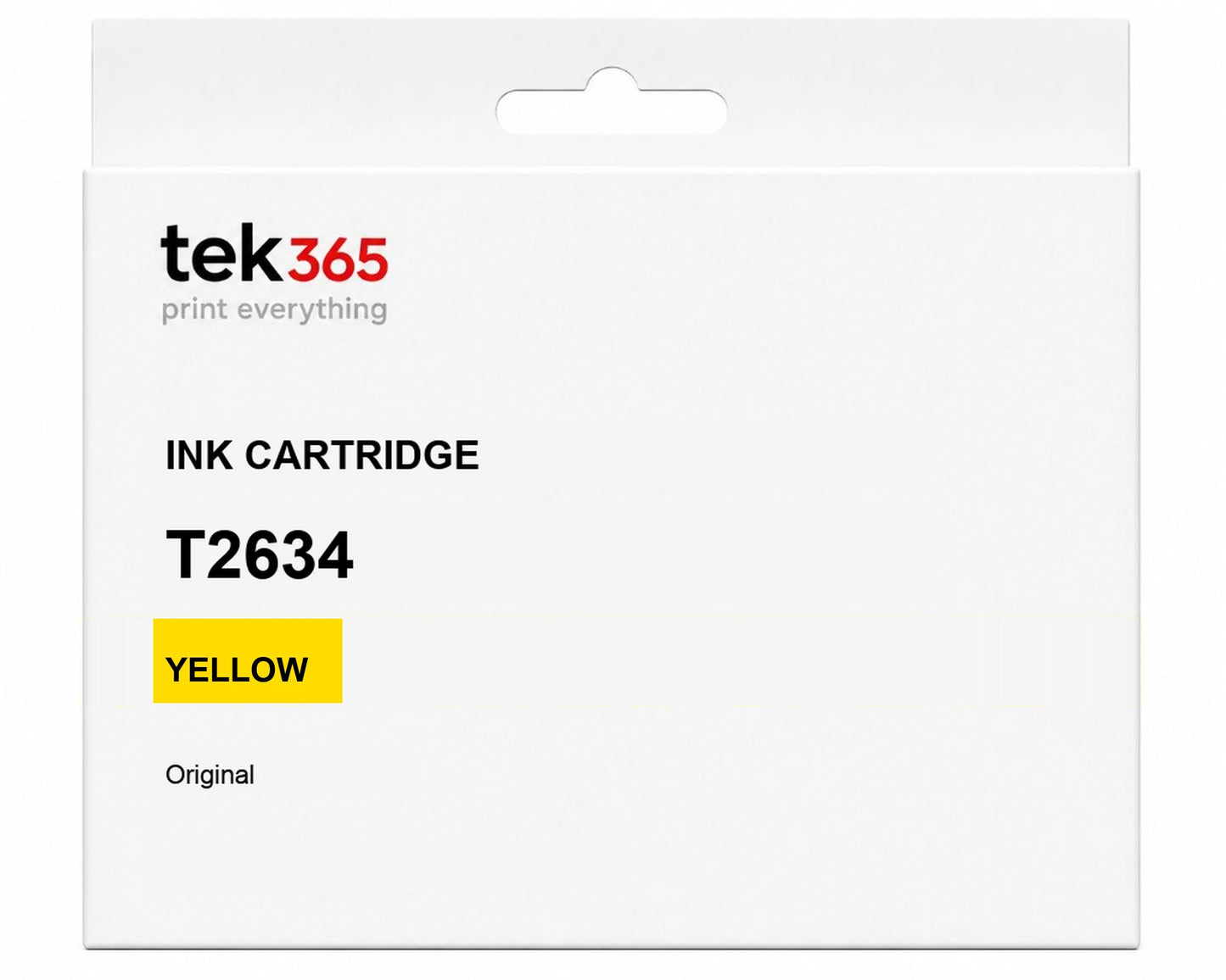 Cartucho de tinta original Epson T2634 (26XL) Amarelo