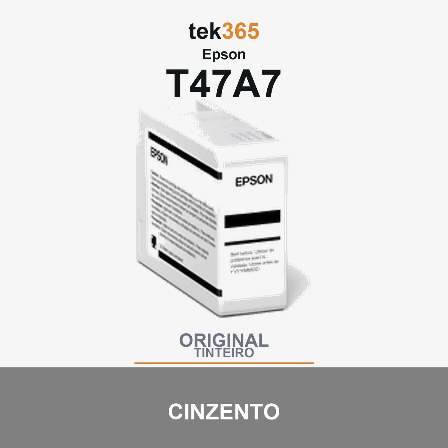 Cartucho de tinta original Epson T47A7 Cinzento