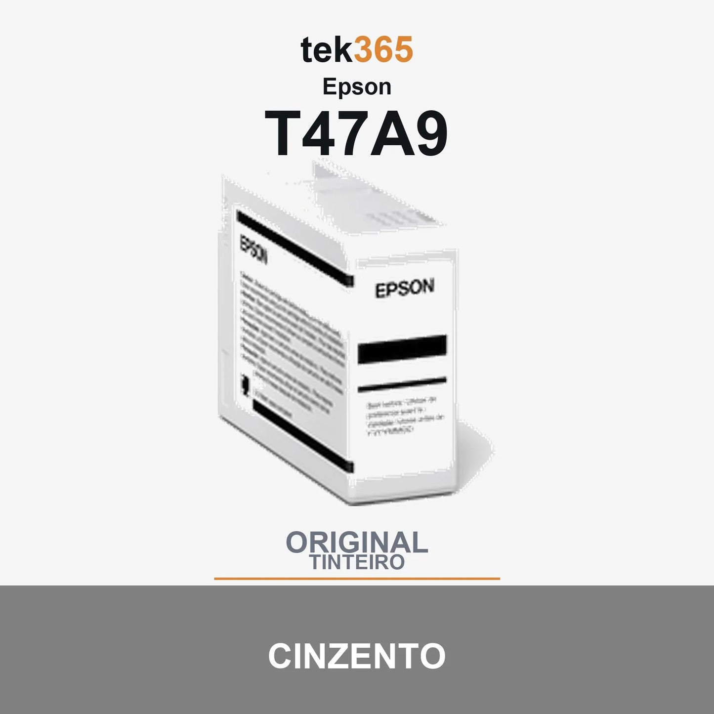 Cartucho de tinta original Epson T47A9 Cinzento Claro