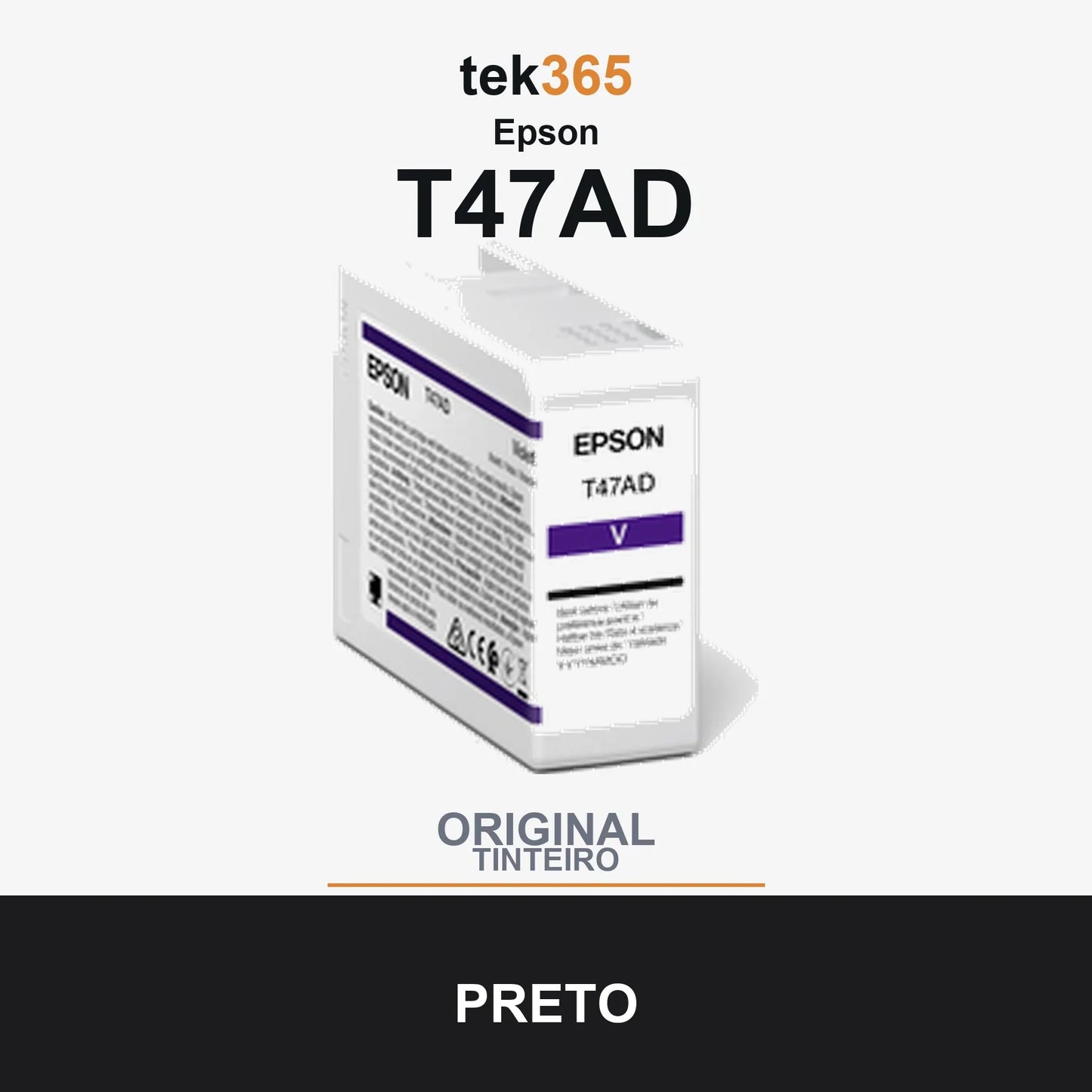 Cartucho de tinta original Epson T47AD Violeta