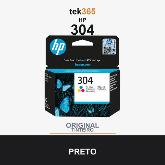 Cartucho de tinta original HP 304 Color Tricolor
