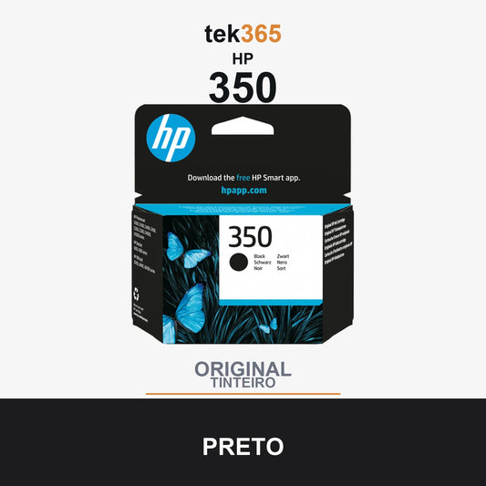 Cartucho de tinta original HP 350 Preto
