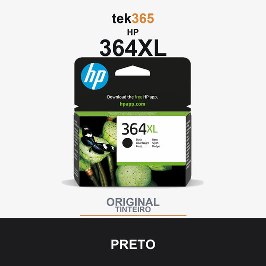 Cartucho de tinta original HP 364XL Preto