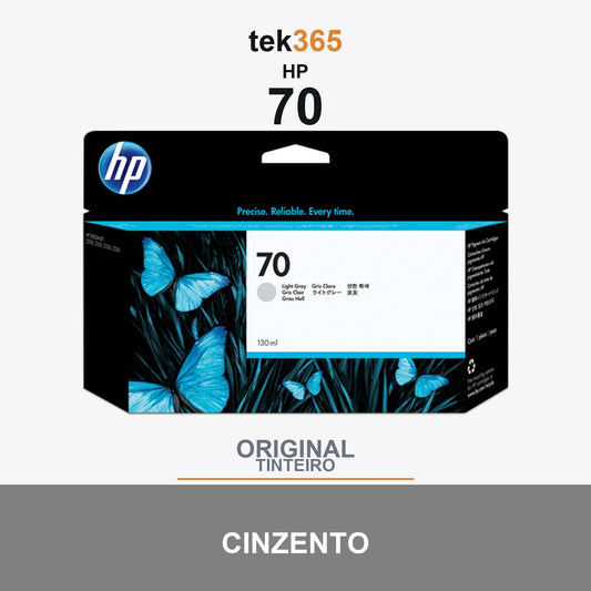 Cartucho de tinta original HP 70 Cinzento Claro