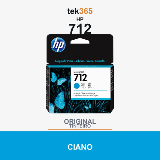 Cartucho de tinta original HP 712 Ciano