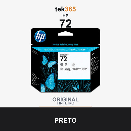 Cartucho de tinta original HP 72 Cabeça de Impressão Original - Negro Photo y Gris - C9380A • Capacidad: