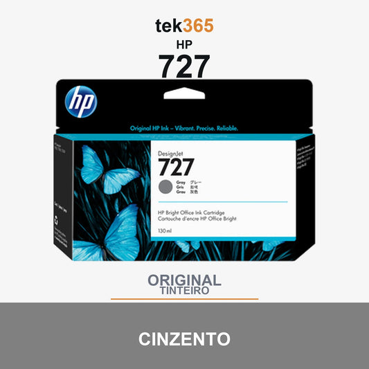 Cartucho de tinta original HP 727 Cinzento