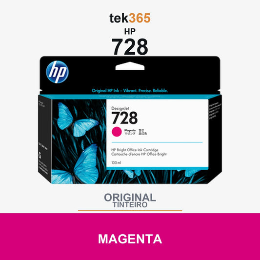 Cartucho de tinta original HP 728 Magenta