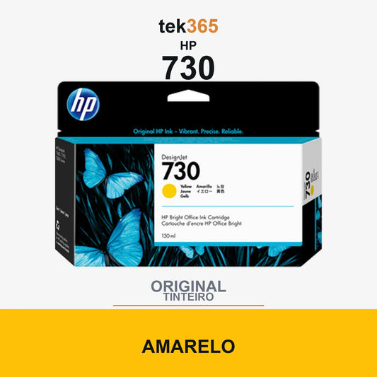 Cartucho de tinta original HP 730 Amarelo