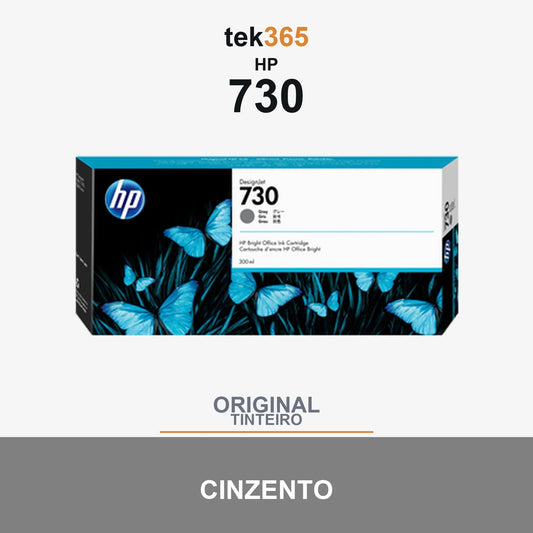 Cartucho de tinta original HP 730 Cinzento