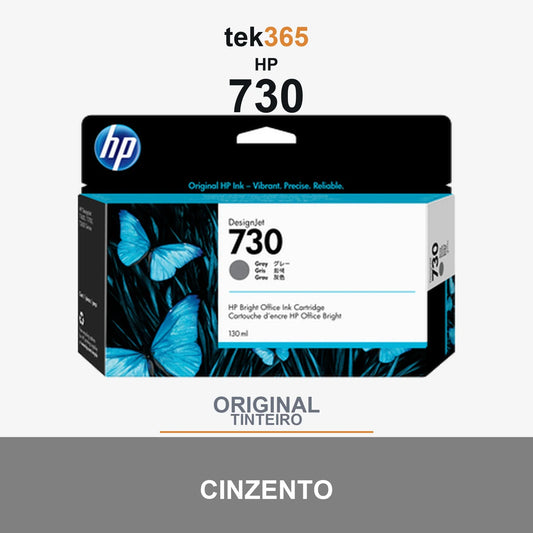 Cartucho de tinta original HP 730 Cinzento