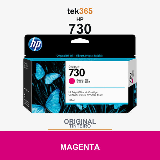 Cartucho de tinta original HP 730 Magenta