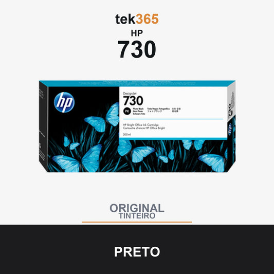 Cartucho de tinta original HP 730 Preto Foto