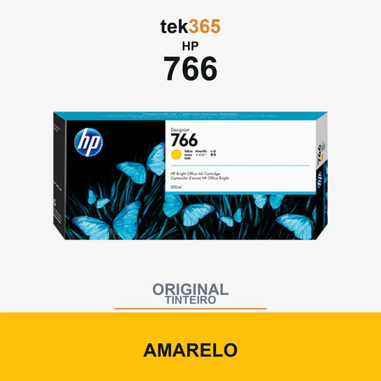 Cartucho de tinta original HP 766 Amarelo