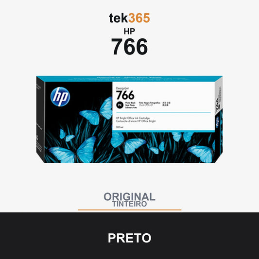 Cartucho de tinta original HP 766 Preto Foto