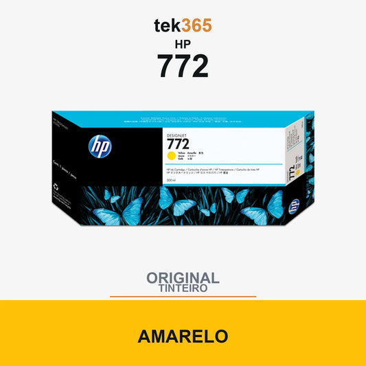 Cartucho de tinta original HP 772 Amarelo