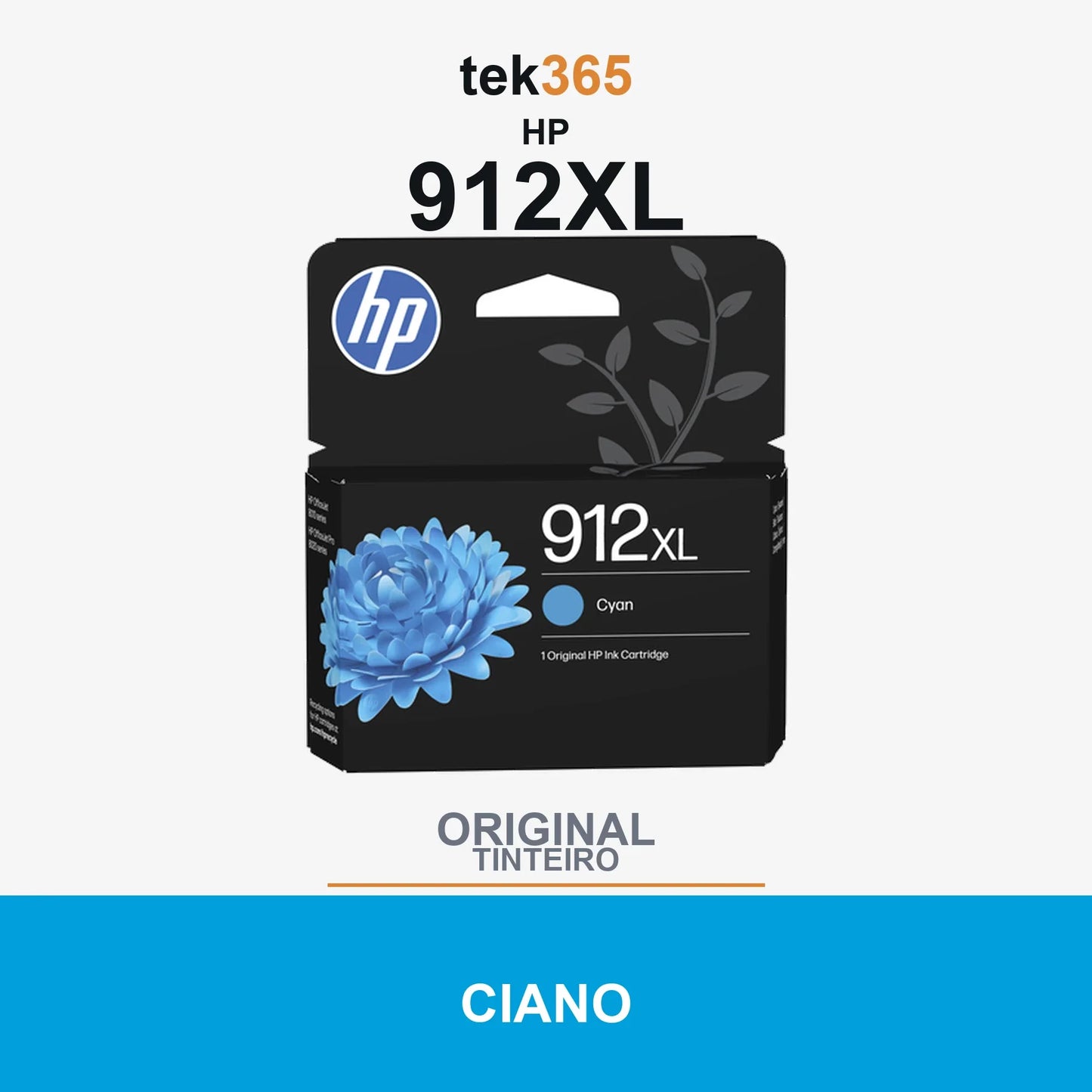 Cartucho de tinta original HP 912XL Ciano